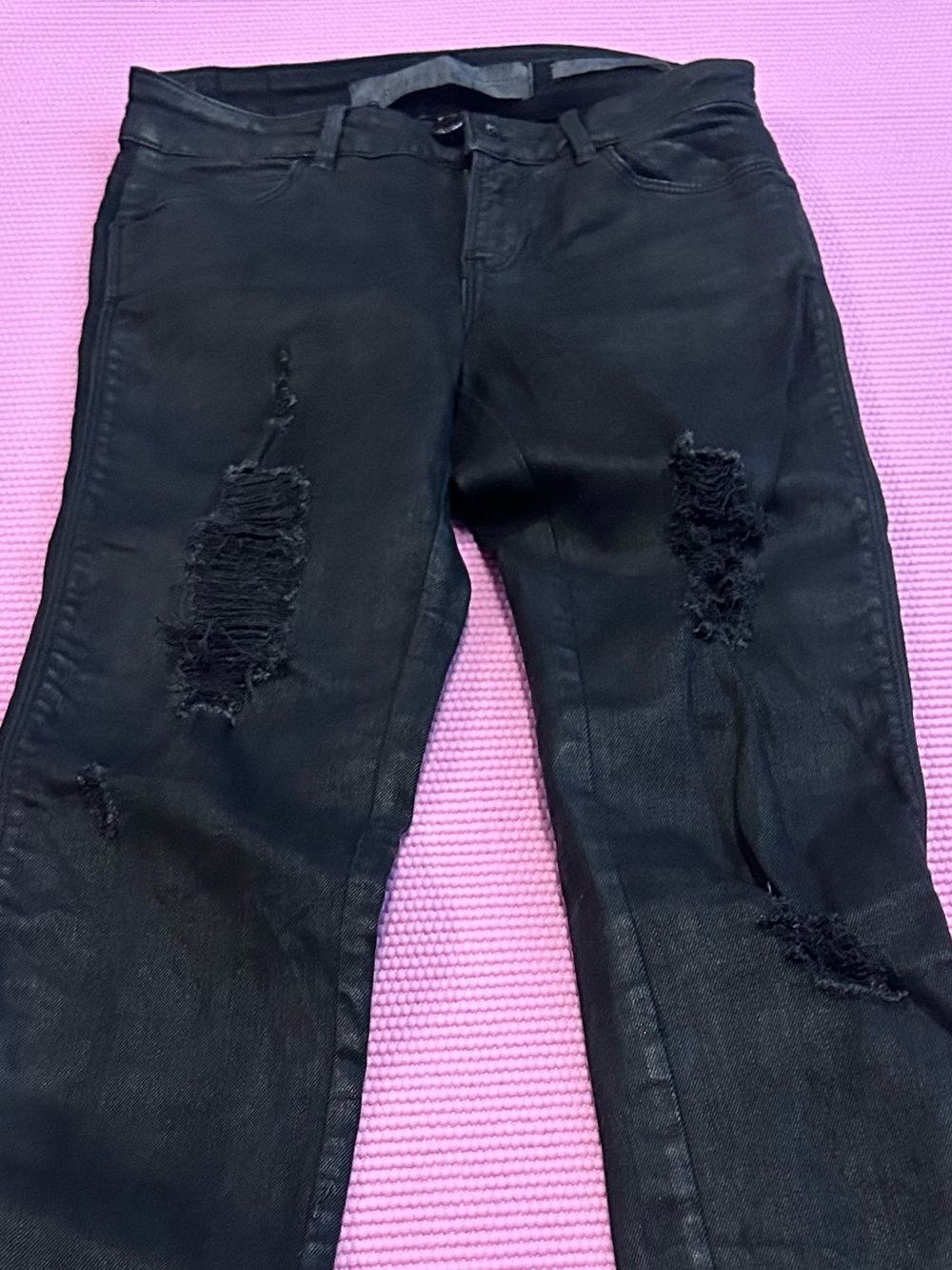 Guess Black Ripped curve x Jeans